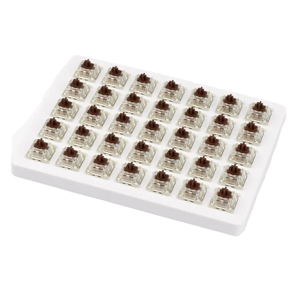 Суичове за механична клавиатура Keychron Cherry MX, Brown, RGB, Switch Set 35 броя