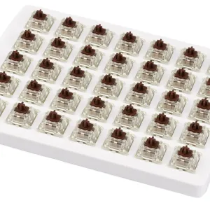 Суичове за механична клавиатура Keychron Cherry MX, Brown, RGB, Switch Set 35 броя