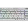 Безжична геймърска механична клавиатура Logitech G915X White Lightspeed TKL - GL Tactile Switch