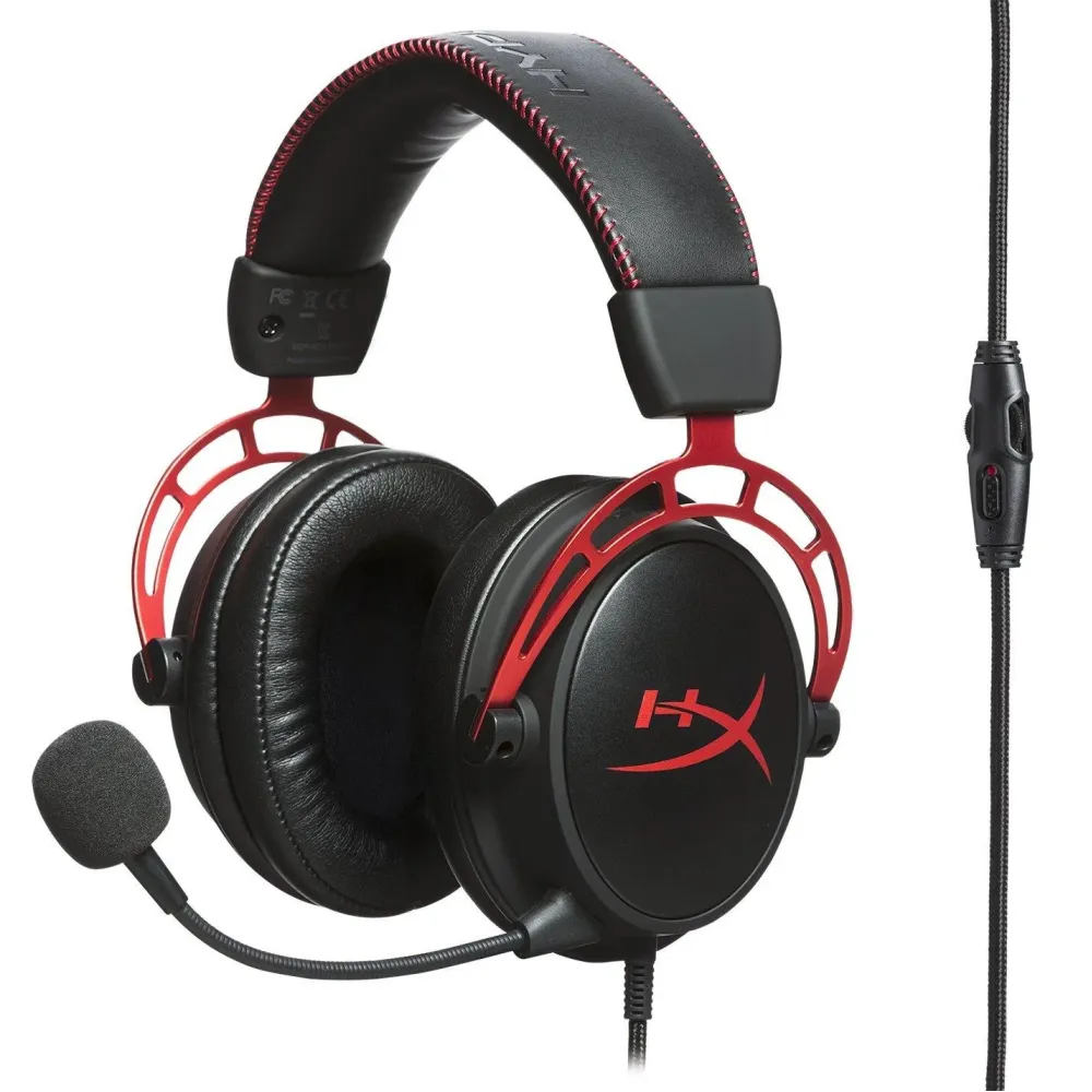 Геймърски слушалки HyperX Cloud Alpha, Черен/Червен Геймърски слушалки HyperX Cloud Alpha, Черен/Червен