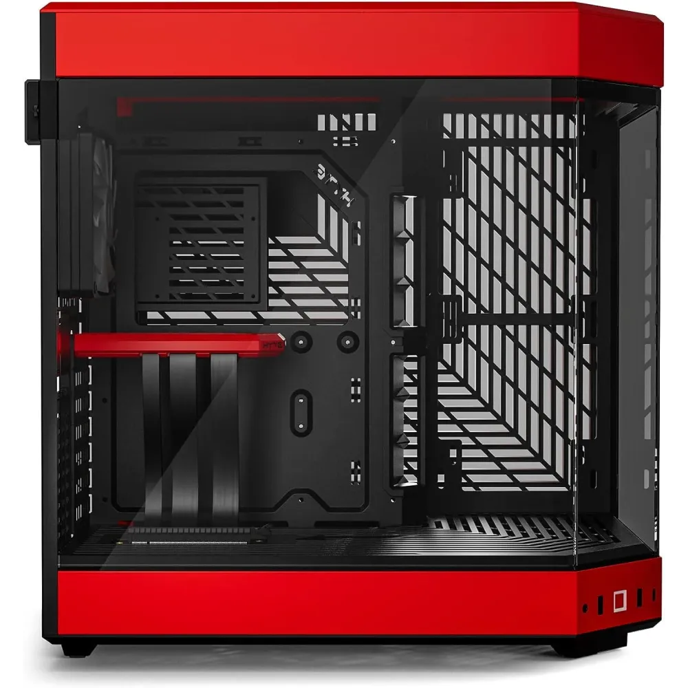 Кутия HYTE Y60 Tempered Glass, Mid-Tower, Черно и Червено Кутия HYTE Y60 Tempered Glass, Mid-Tower, Черно и Червено