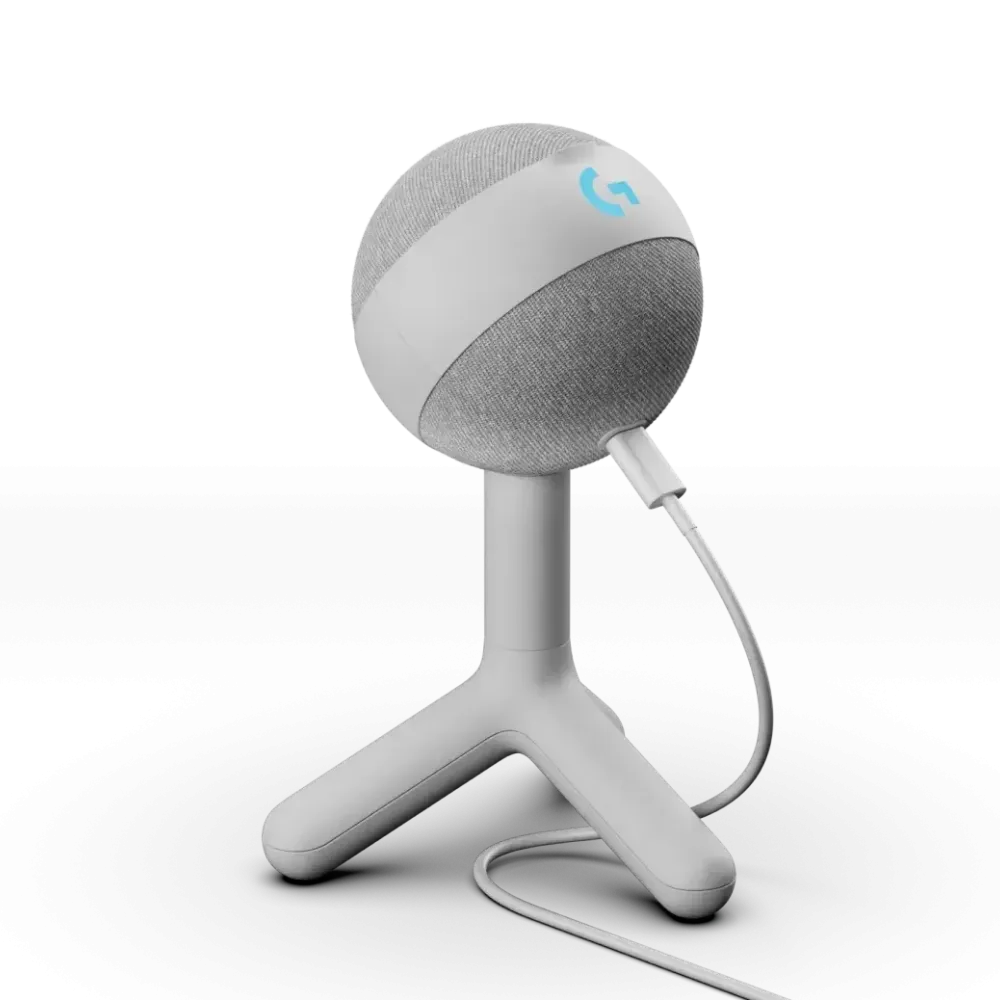 Динамичен микрофон Logitech YETI ORB White