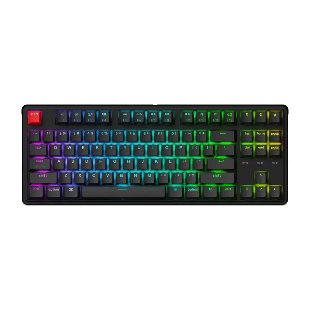 Геймърска Механична клавиатура Keychron C3 Pro 8K QMK - Super Brown Switch, Hot-Swappable, RGB