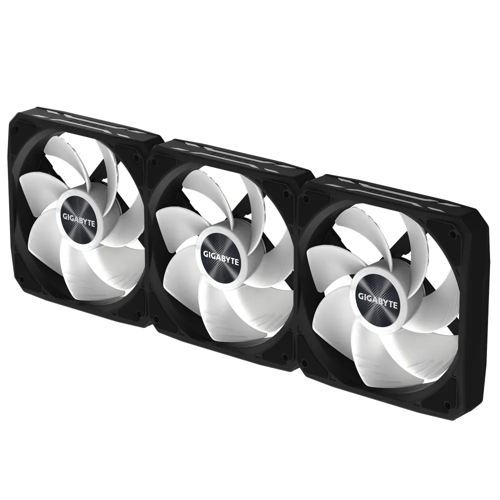 Комплект вентилатори 3-Pack GIGABYTE AORUS EZ CHAIN RVS FAN 120 - 120x120x25mm ARGB