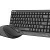 Комплект клавиатура и мишка A4TECH Fstyler FGS1110Q, Безжичен, Сива