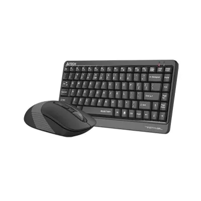 Комплект клавиатура и мишка A4TECH Fstyler FGS1110Q, Безжичен, Сива