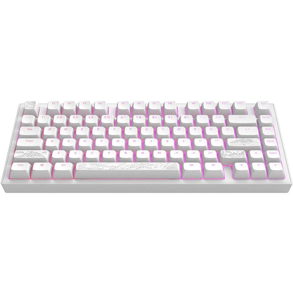 Геймърскa механична клавиатура Dark Project ALU81A Terra Nostra White RGB Геймърскa механична клавиатура Dark Project ALU81A Terra Nostra White RGB