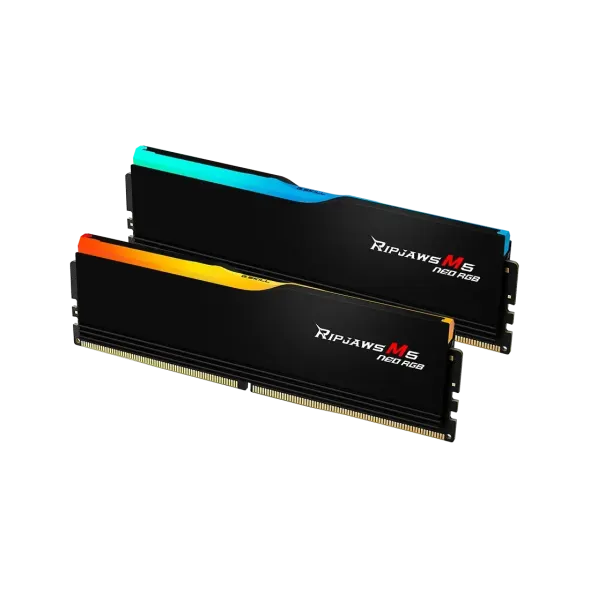 Памет G.SKILL Ripjaws M5 Neo RGB 48GB (2x24GB) DDR5-6000 CL30 - AMD EXPO Памет G.SKILL Ripjaws M5 Neo RGB 48GB (2x24GB) DDR5-6000 CL30 - AMD EXPO