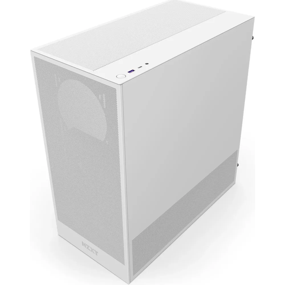 Кутия NZXT H5 Flow 2024 White, Mid-Tower Кутия NZXT H5 Flow 2024 White, Mid-Tower