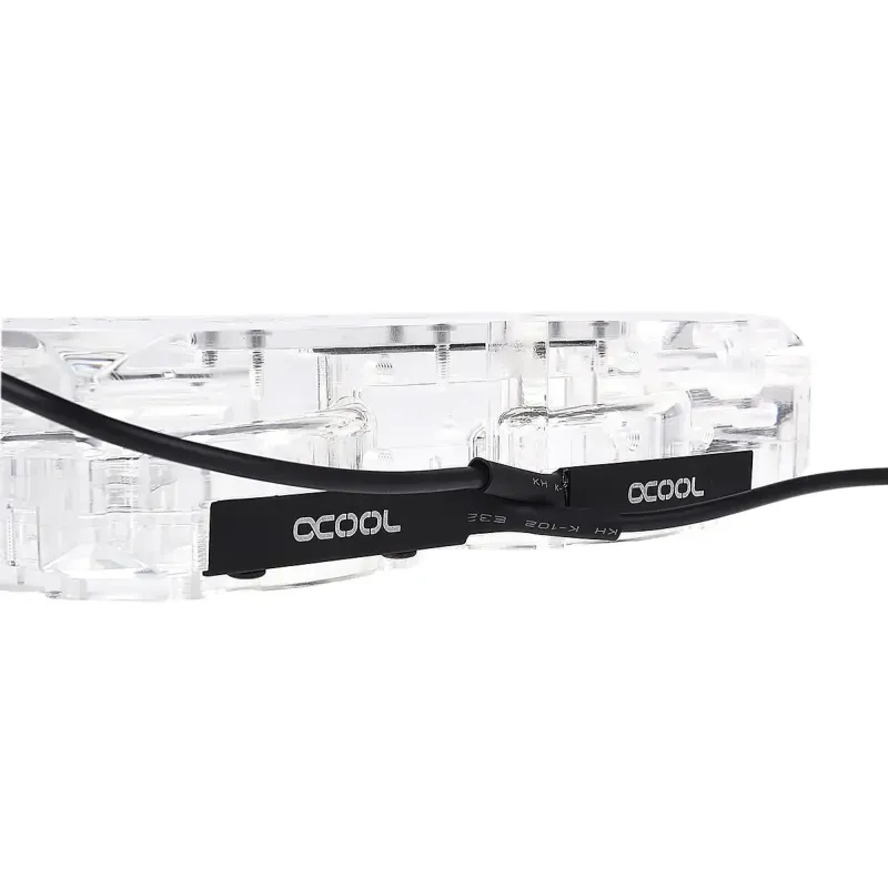 Адаптер приставка с вътрешна и външна резба Alphacool Eisdecke D5 Dual Acrylic Attachment 3x 1/4