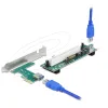 Delock Riser card PCI Express Card x 1 към 1 x PCI 32 Bit Slot с кабел 60 cm