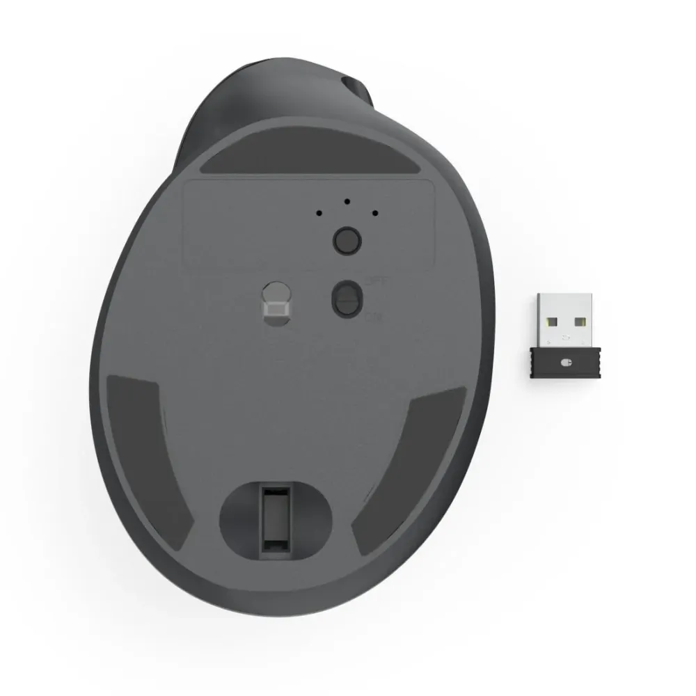 HAMA Безжична ергономична мишка „EWM-500R“, оптична, 7 бутона, черна