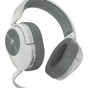 Геймърски слушалки с микрофон Corsair HS55 White безжични и блутут PC/PS5/PS4