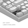 Геймърскa безжична клавиатура Dark Project ALU81A Terra Nova R2 White RGB