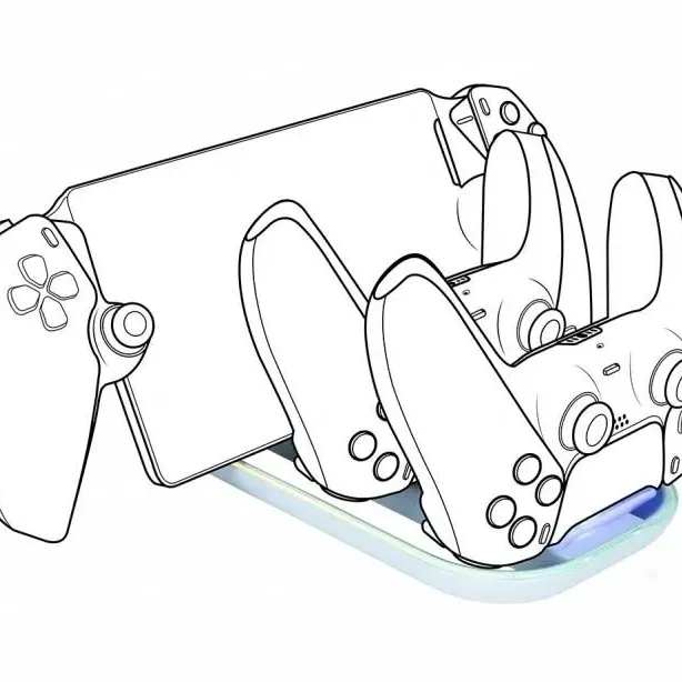 Зарядна станция Nacon, За DualSense падове и Playstation Portal