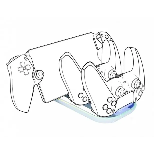 Зарядна станция Nacon, За DualSense падове и Playstation Portal