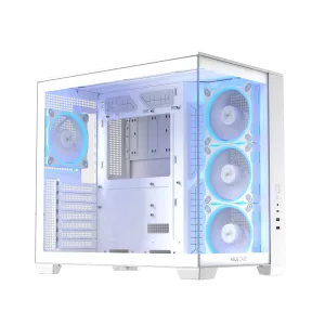 Кутия ASUS A32 PLUS Tempered Glass + 4 ARGB Вентилатора - White