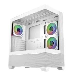 Кутия CoolerMaster Elite 690 Wood - Бял