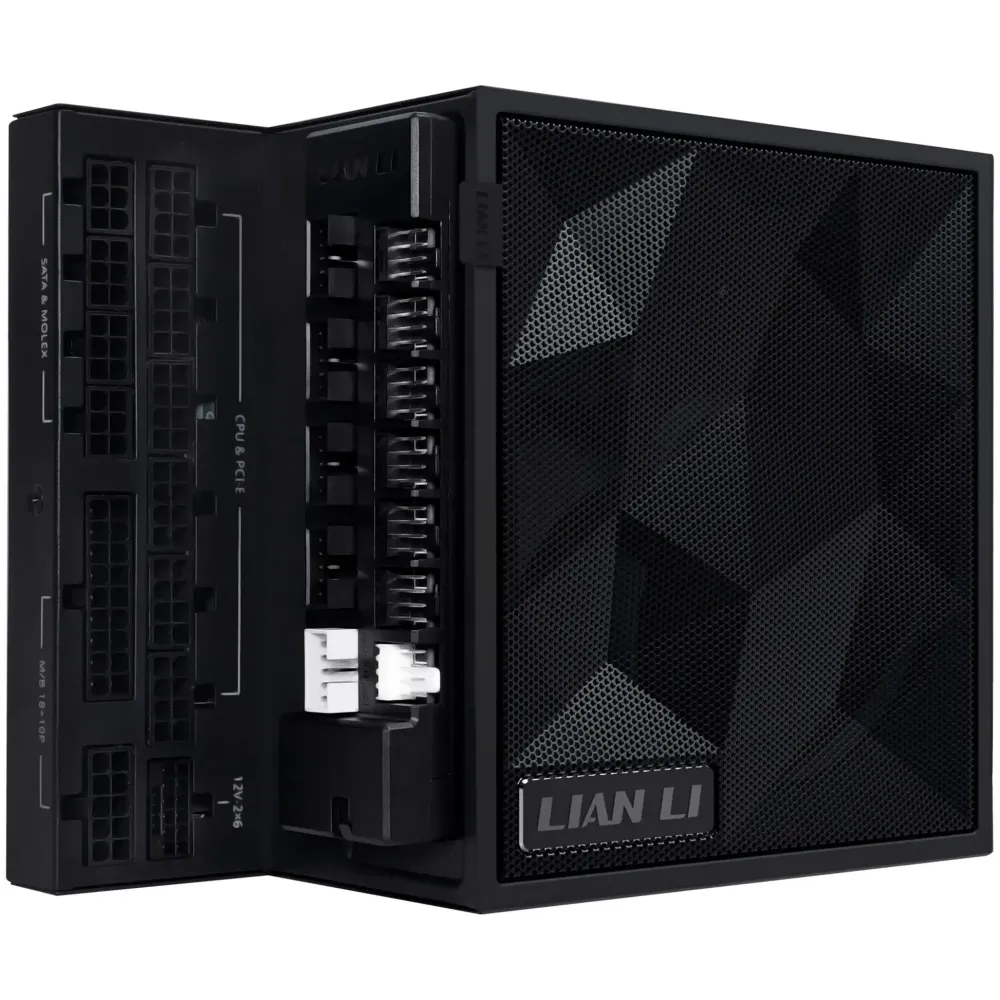 Захранващ блок Lian Li EDGE 1000W 80+ Gold PCIe 5.1, ATX 3.1 - Черно