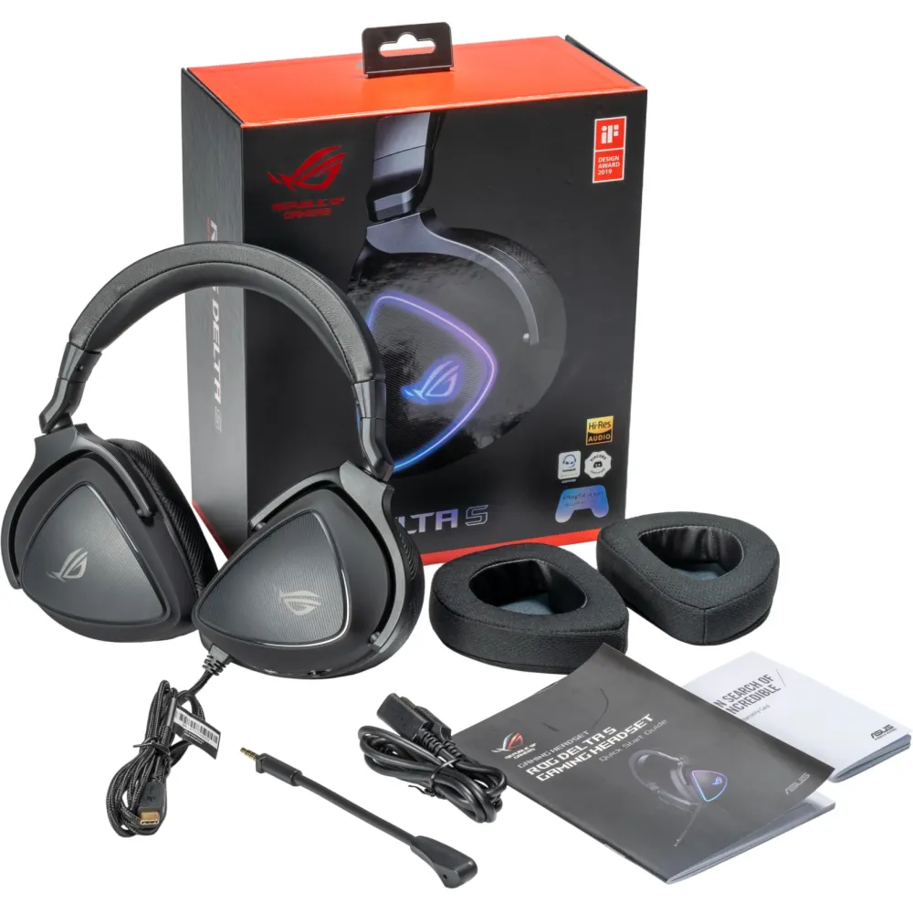 Геймърски слушалки ASUS ROG Delta S, USB-C, Aura Sync RGB