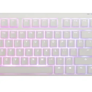 Геймърскa механична клавиатура Ducky One 3 Pure White TKL Hotswap Cherry MX Brown, RGB, PBT Keycaps