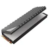 Пасивен охладител Jonsbo M.2 SSD, оребрен, Сив