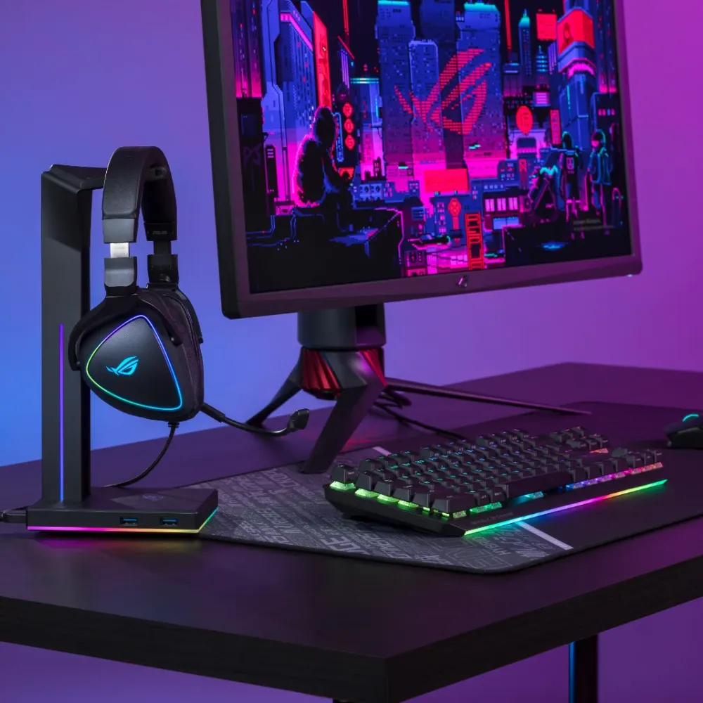 Геймърски слушалки ASUS ROG Delta S, USB-C, Aura Sync RGB