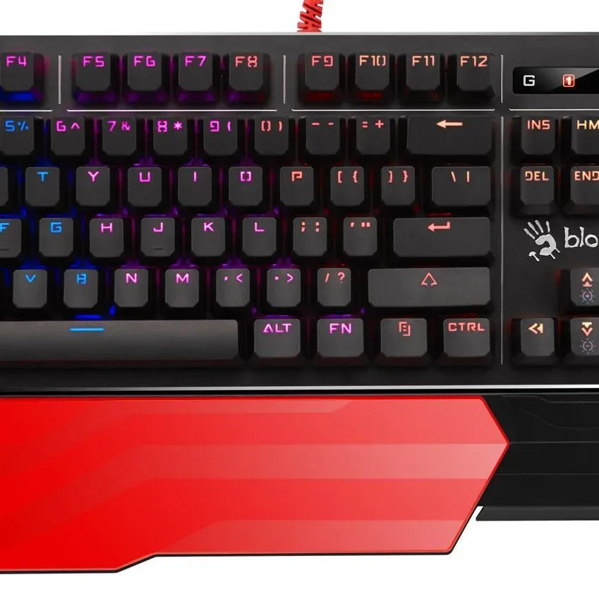 A4tech Bloody B975 Геймърска механична клавиатура, Brown switch
