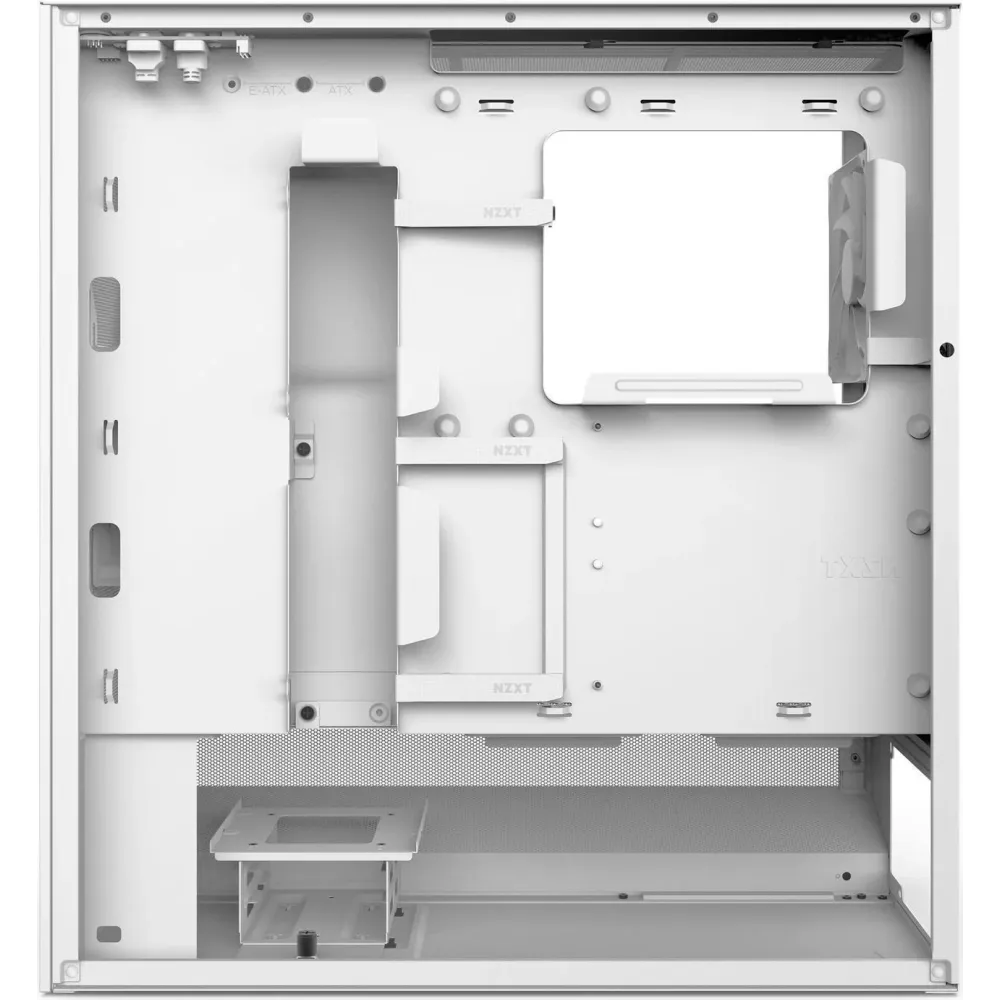 Кутия NZXT H5 Flow 2024 White, Mid-Tower Кутия NZXT H5 Flow 2024 White, Mid-Tower