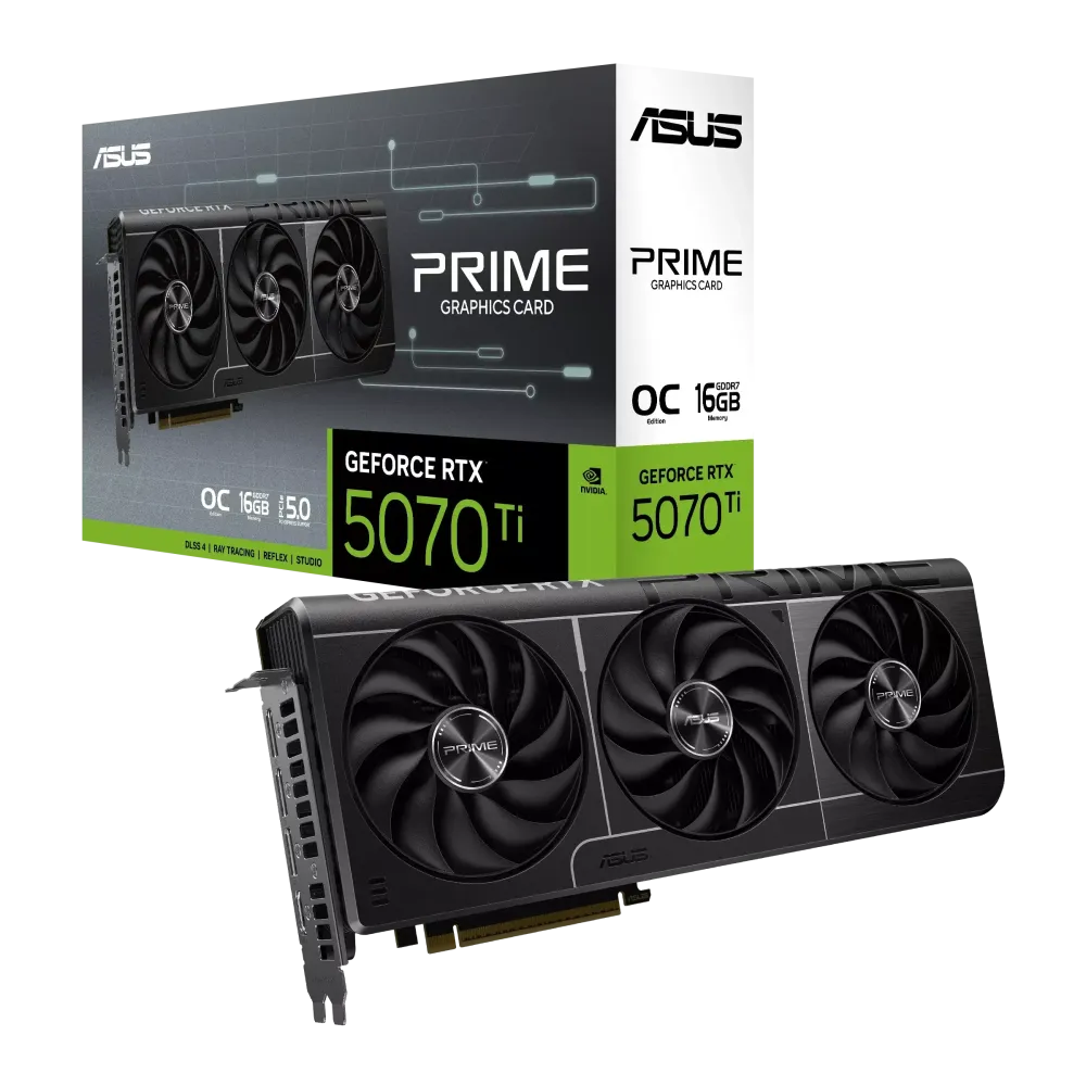 Видео карта ASUS PRIME RTX 5070 TI OC Edition 16GB GDDR7 Видео карта ASUS PRIME RTX 5070 TI OC Edition 16GB GDDR7