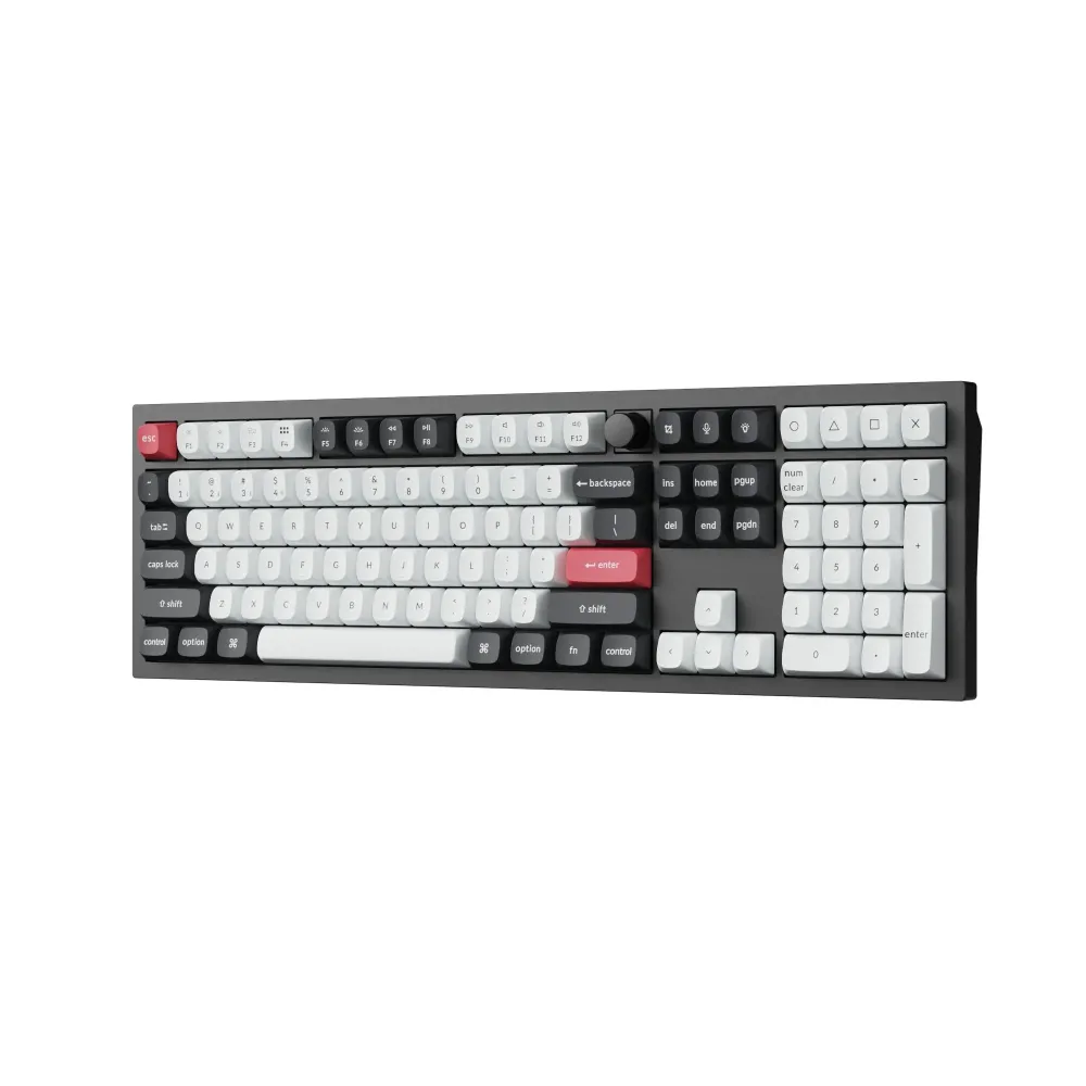 Безжична механичка клавиатура Keychron Q6 HE QMK Gateron Double-Rail Magnetic Switch - Carbon Black