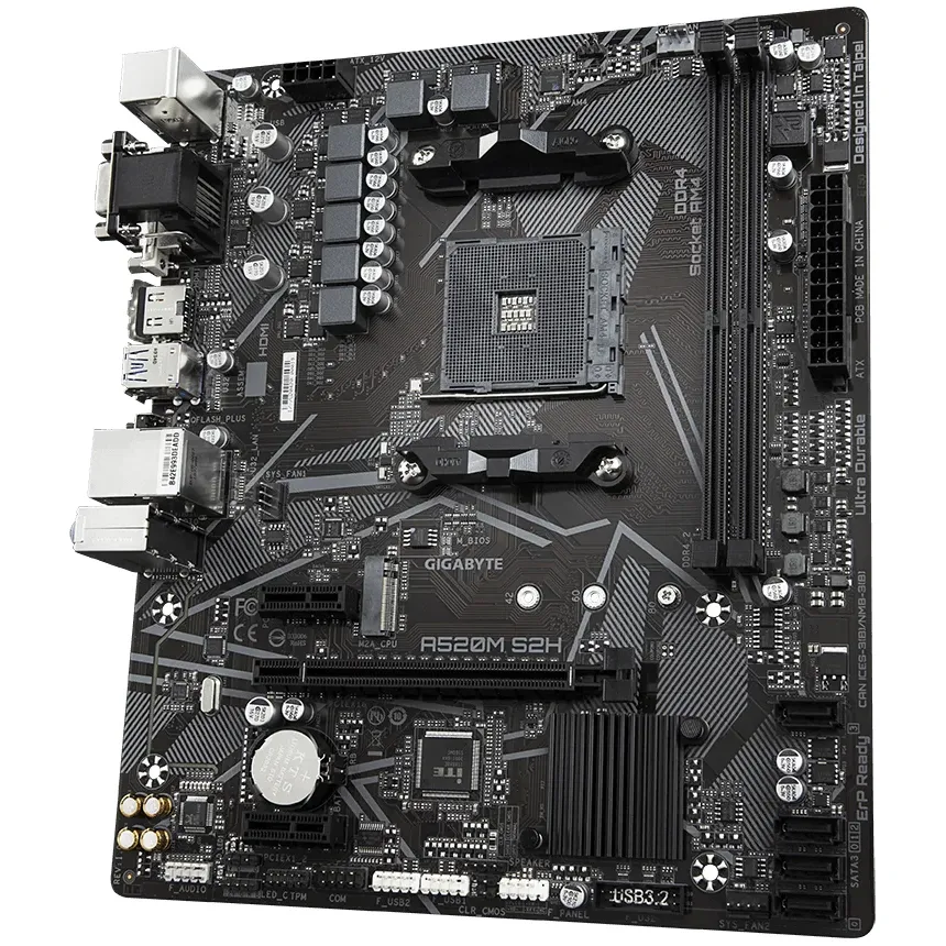 Дънна платка GIGABYTE A520M-S2H, Socket AM4