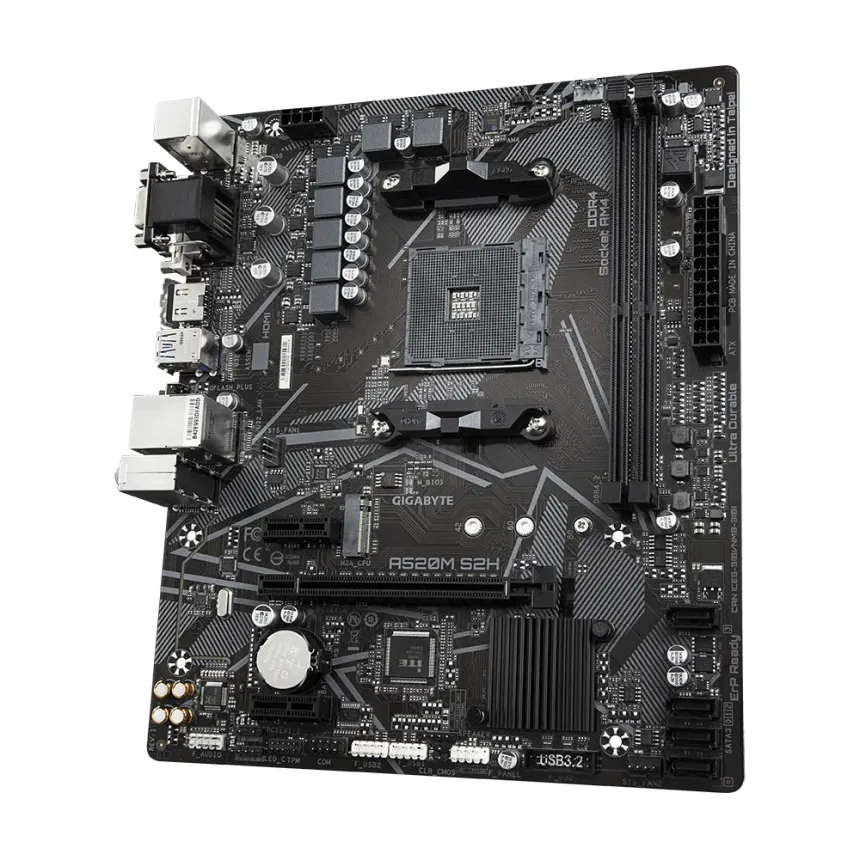 Дънна платка GIGABYTE A520M-S2H, Socket AM4 Дънна платка GIGABYTE A520M-S2H, Socket AM4