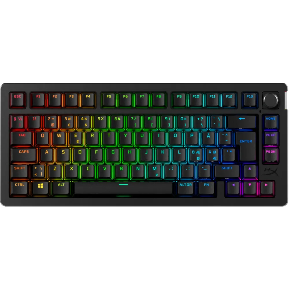 Безжична геймърска механична клавиатура с HyperX Alloy Rise 75 Безжична геймърска механична клавиатура с HyperX Alloy Rise 75