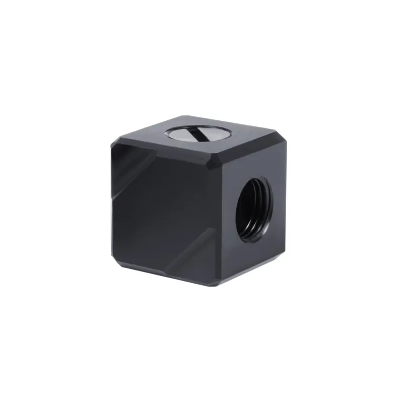 Терминал за свързване Alphacool Eiszapfen, G1/4 IT, 5 посочвен, Черен