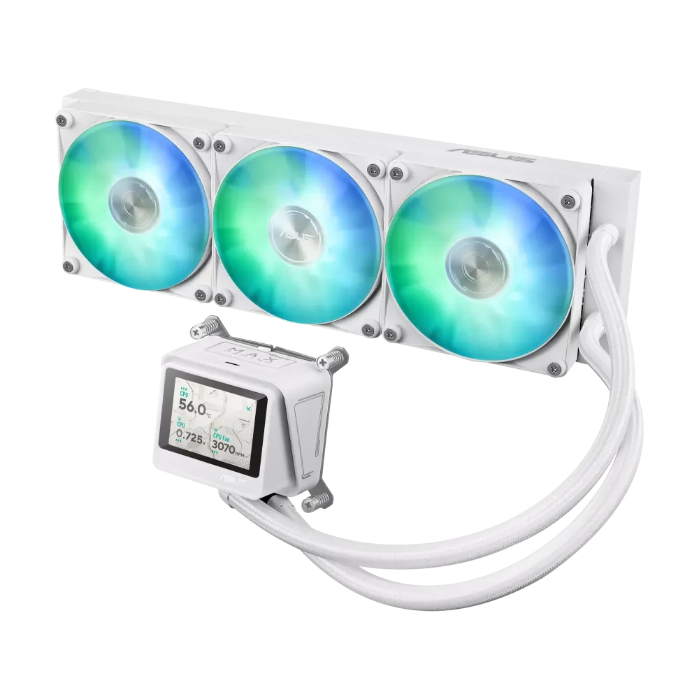 Охладител за процесор ASUS MAX Gaming LC 360 ARGB LCD White Edition