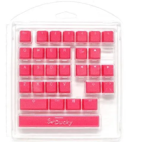 Капачки за механична клавиатура Ducky Pink 31-Keycap Set Rubber Backlit Double-Shot US Layout