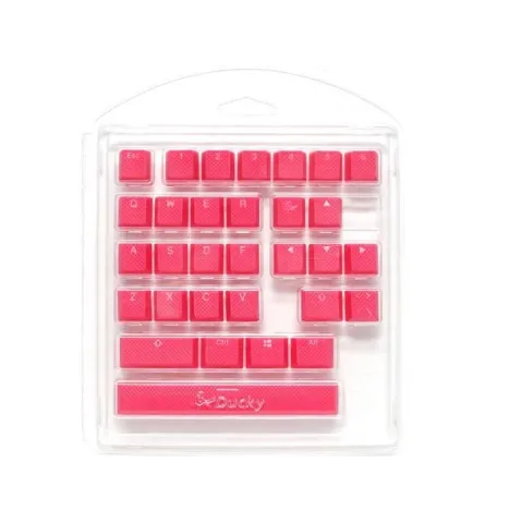 Капачки за механична клавиатура Ducky Pink 31-Keycap Set Rubber Backlit Double-Shot US Layout Капачки за механична клавиатура Ducky Pink 31-Keycap Set Rubber Backlit Double-Shot US Layout