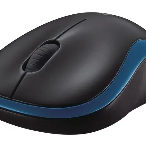 Безжична оптична мишка LOGITECH M185, Синя, USB