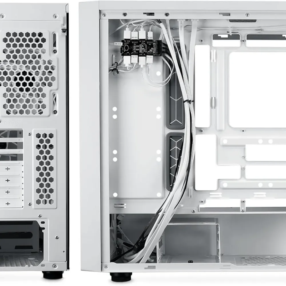 Кутия CoolerMaster MasterBox 600 - White ARGB