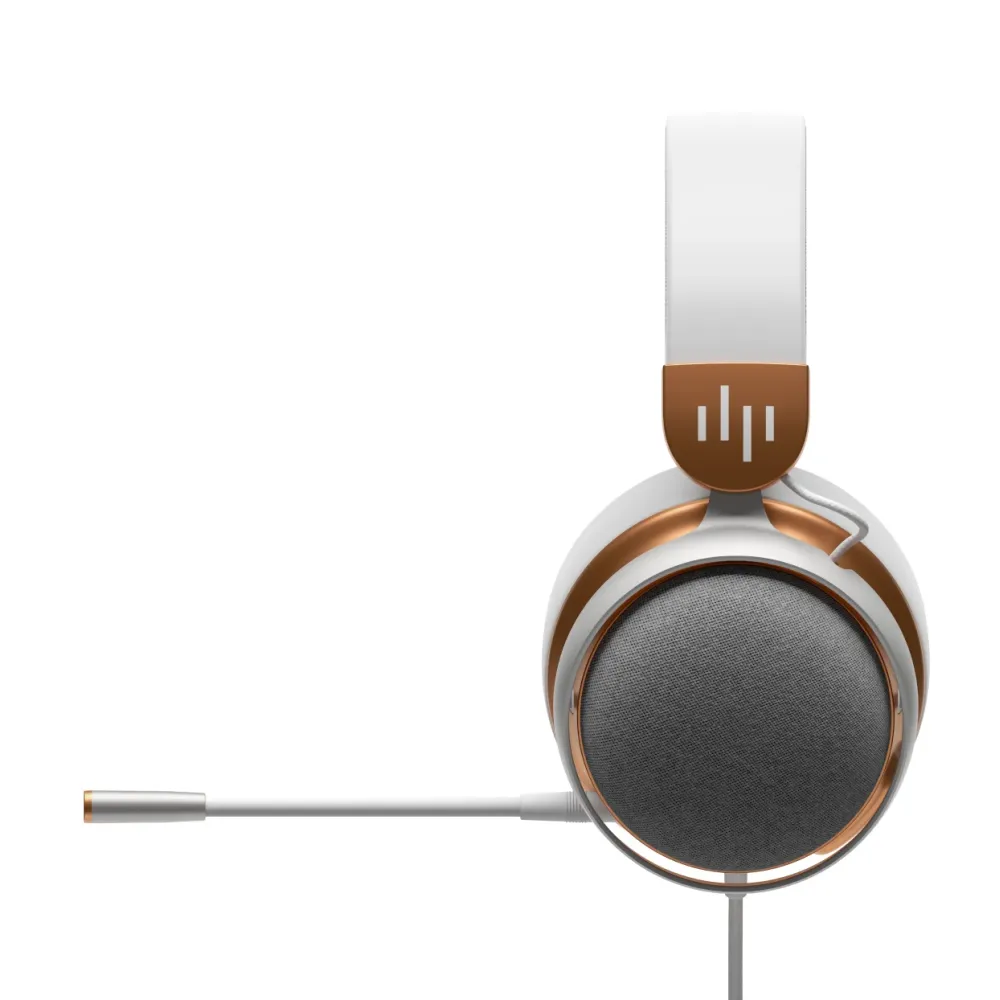 Геймърски слушалки Dark Project Sono Wired - White/Gold