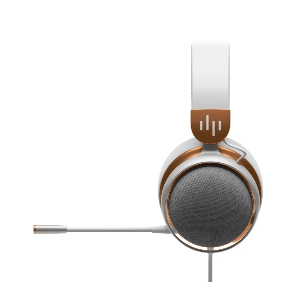 Геймърски слушалки Dark Project Sono Wired - White/Gold Геймърски слушалки Dark Project Sono Wired - White/Gold