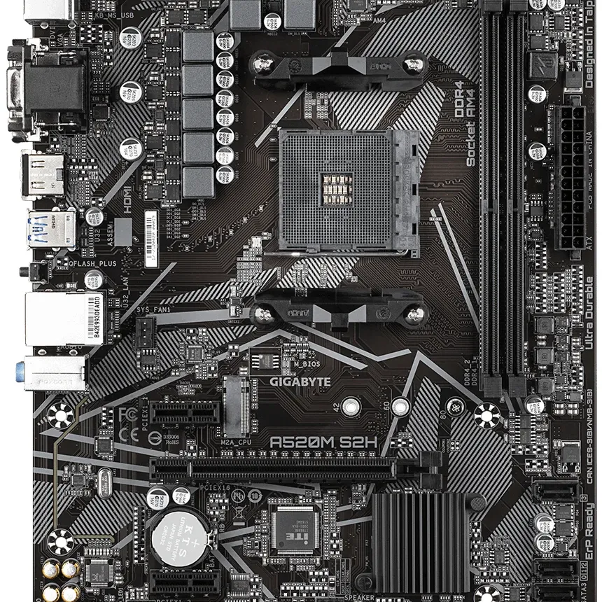 Дънна платка GIGABYTE A520M-S2H, Socket AM4