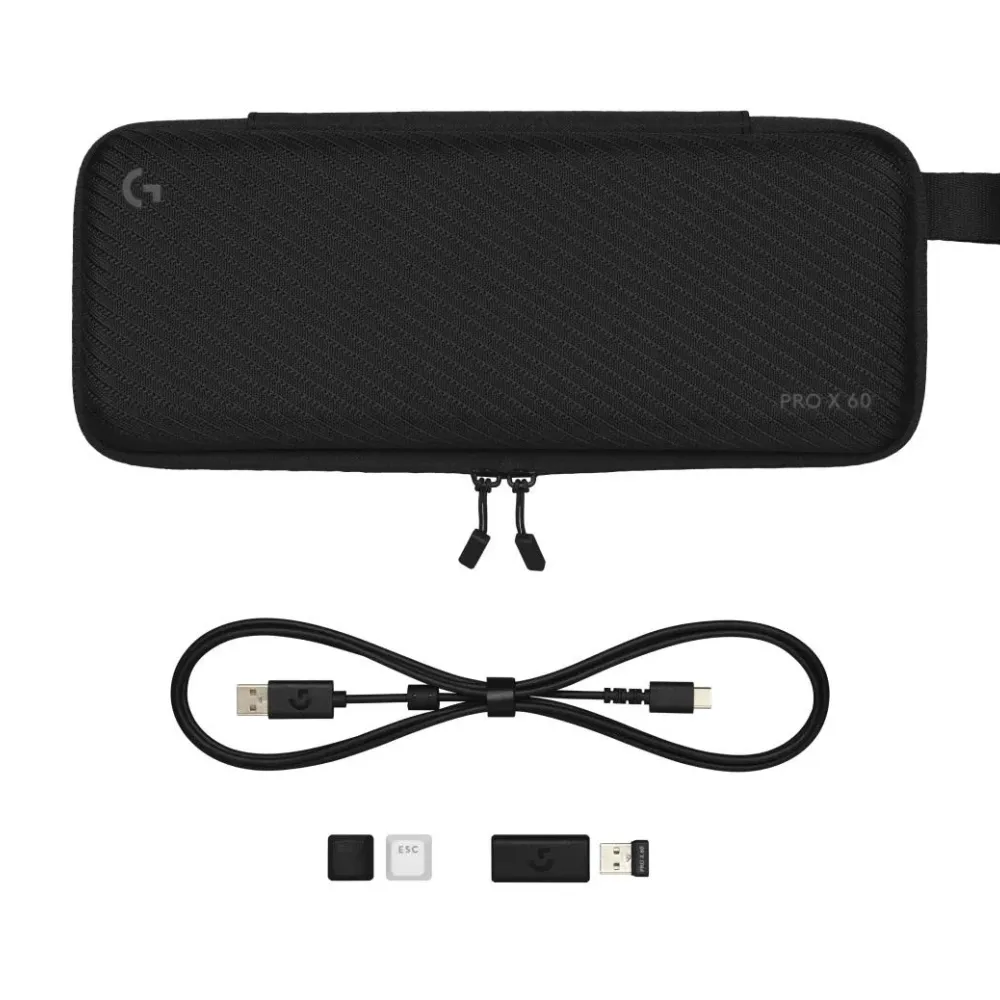 Геймърска клавиатура Logitech Pro X 60 Tactile White