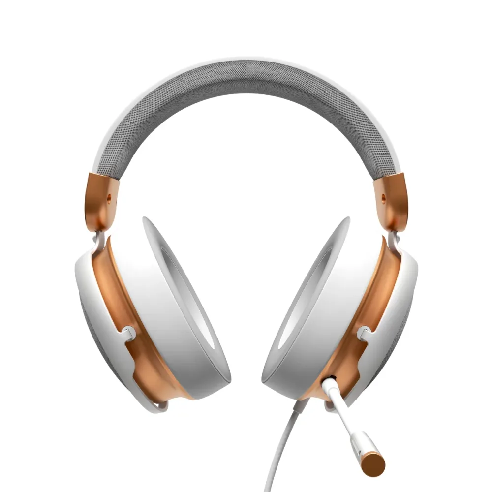 Геймърски слушалки Dark Project Sono Wired - White/Gold