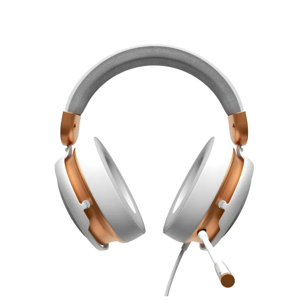 Геймърски слушалки Dark Project Sono Wired - White/Gold Геймърски слушалки Dark Project Sono Wired - White/Gold
