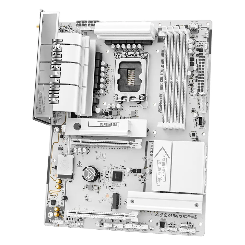 Дънна платка ASRock B860 Challenger White WIFI, LGA 1851