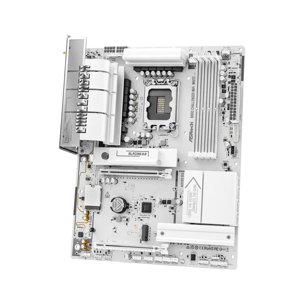 Дънна платка ASRock B860 Challenger White WIFI, LGA 1851 Дънна платка ASRock B860 Challenger White WIFI, LGA 1851