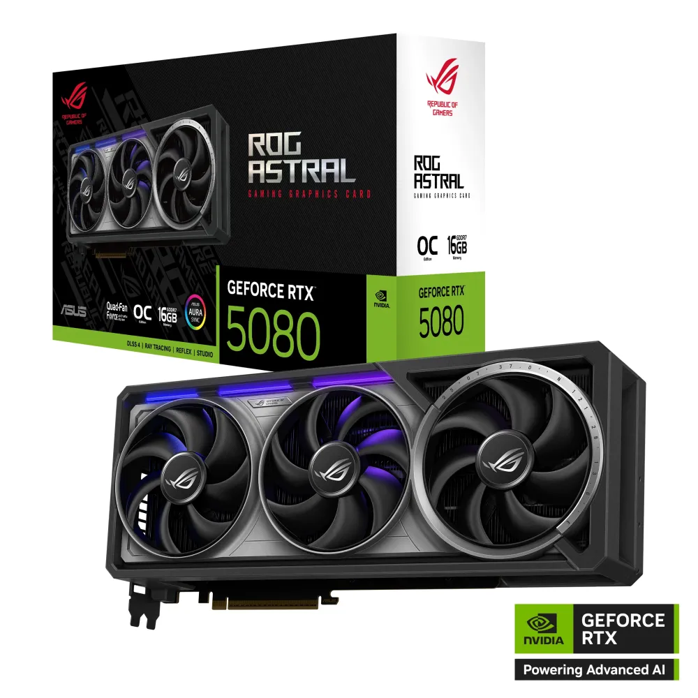 Видео карта ASUS ROG ASTRAL GeForce RTX 5080 OC 16GB GDDR7
