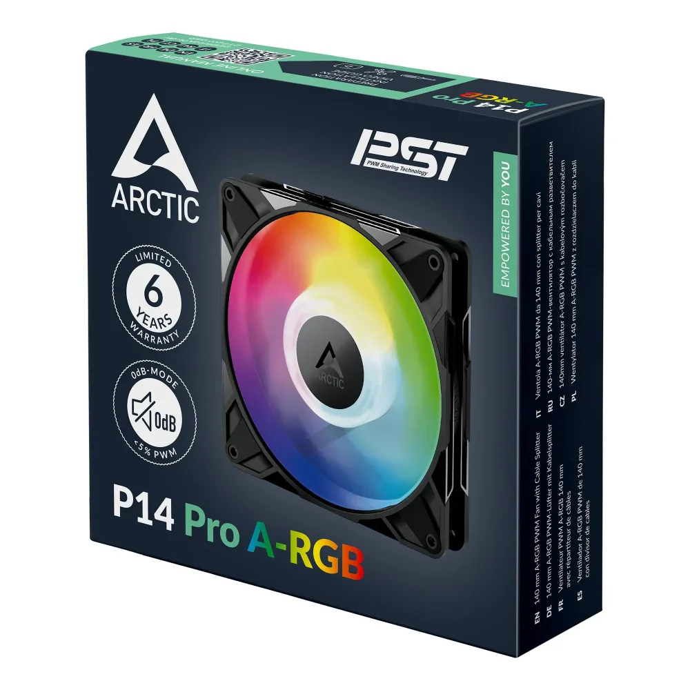 Вентилатор ARCTIC P14 Pro A-RGB - 140mm PWM